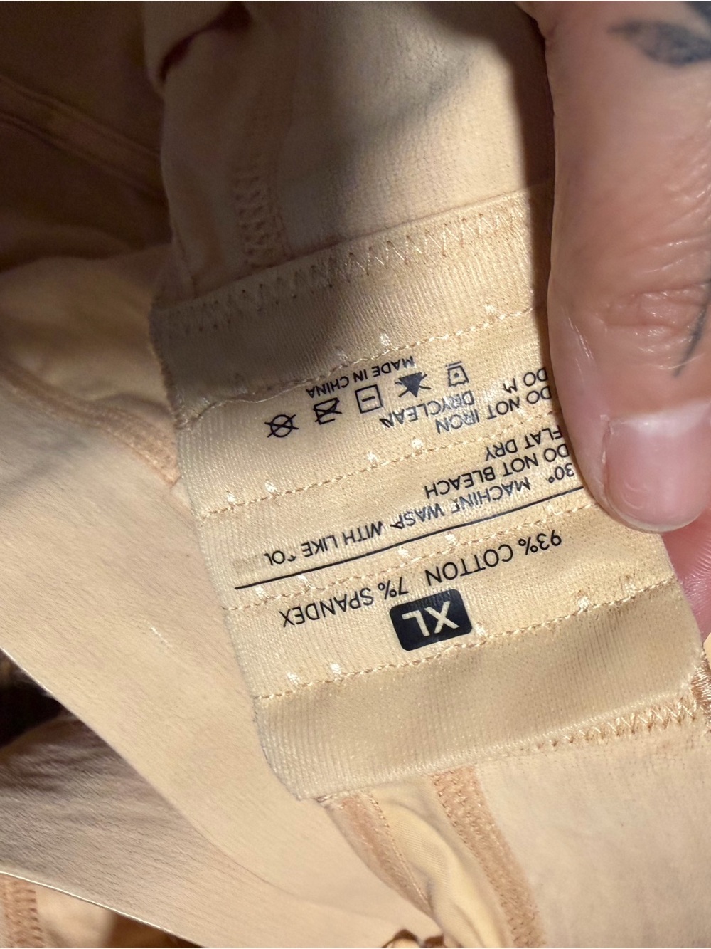 Source Unknown Light Peach Leggings - XL